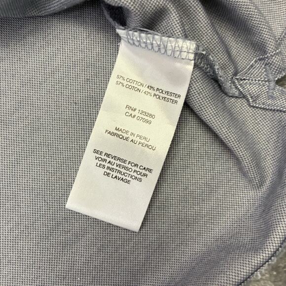 Travis Mathew Polo Shirt Mens Medium Blue Stretch Quick Dry Preppy Golf - Picture 4 of 10